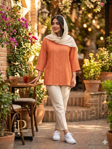 شومیز مانتویی چرخی